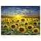 Designart - Field of Blooming Sunflowers - Large Flower Canvas Wall Art